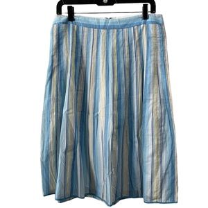 J. Crew A-Line Multi-color Striped Skirt size 8